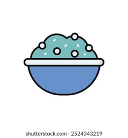 Ícone de enchimento isolado em um fundo branco. Ilustração vetorial.