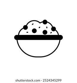 Stuffing icon isolated on a white background. Vector illustration.