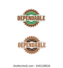 Stump Ginding Vector Logo Design Template