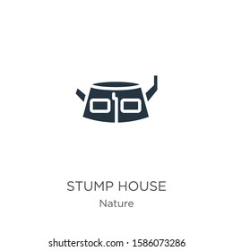 Stump house icon vector. Trendy flat stump house icon from nature collection isolated on white background. Vector illustration can be used for web and mobile graphic design, logo, eps10