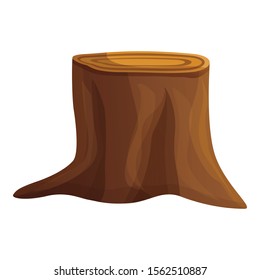 Stump icon. Cartoon of stump vector icon for web design isolated on white background