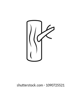 stump icon. Element of travel icon for mobile concept and web apps. Thin line stump icon can be used for web and mobile. Premium icon on white background