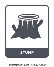 stump icon vector on white background, stump trendy filled icons from Camping collection, stump simple element illustration