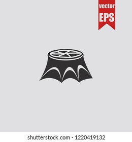 Stump icon.Vector illustration.