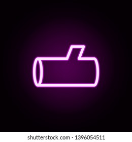 stump neon icon. Elements of autumn set. Simple icon for websites, web design, mobile app, info graphics