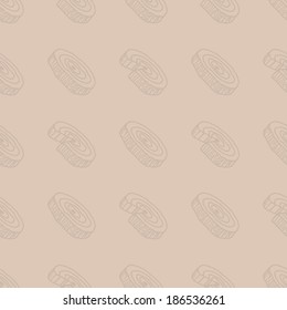 Stump seamless pattern. Wood endless backdrop. Nature background. Minimal design. Use for wallpaper, pattern fills, web page background, surface textures. Easy to edit. Vector illustration - EPS10.