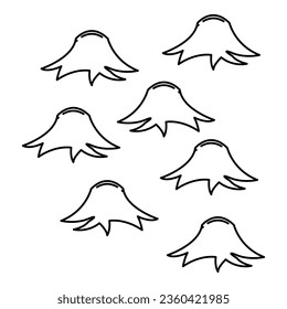 stumps icon, deforestation on a white background, vector illustration