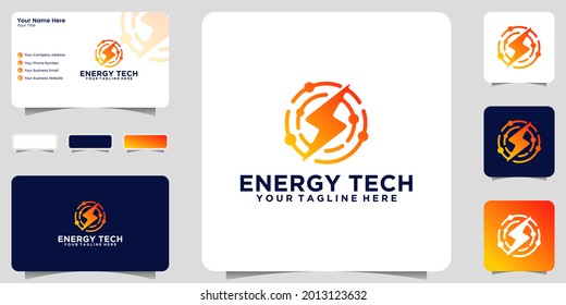 stun energy technology logo design inspiration