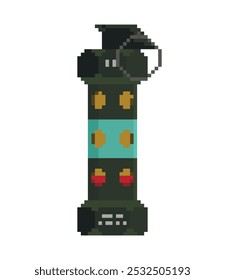 Arma de arte de pixel de granada atordoada