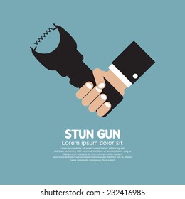 Stun Gun A Personal Security Weapon Vector Illustration