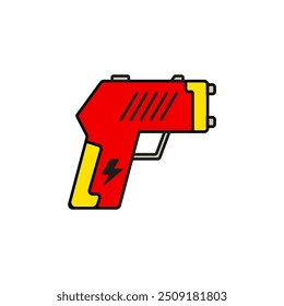 Vector de pistola paralizante ilustración aislada