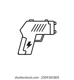 Vector de pistola paralizante ilustración aislada