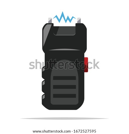 Stun gun vector isolated illustration