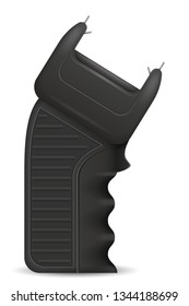 stun gun weapon self defense vector illustration isolated on white background