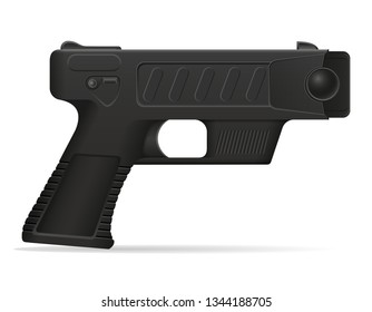 stun gun weapon self defense vector illustration isolated on white background