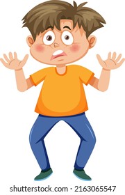 Stunned Boy Cartoon Character Illustration Stock Vector (Royalty Free ...