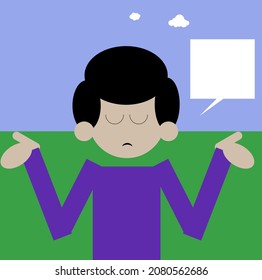 stunned man shrug shoulders saying something wondering