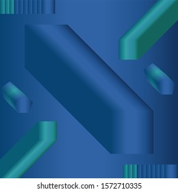 Stunning 3D vector  artwork with brilliant blue background color.