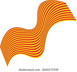 Stunning 3D Wave Abstract Line Background