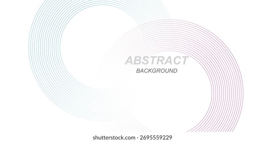 Stunning abstract background with dynamic overlapping circles in vibrant pink and blue offering a modern and professional minimalist touch for your design