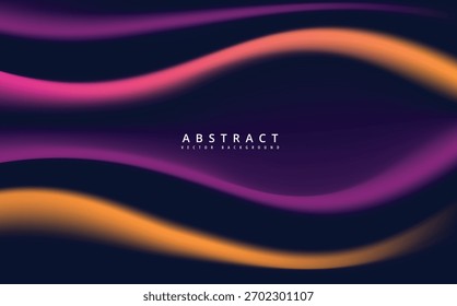 Um fundo abstrato impressionante com ondas rosa vibrante e laranja que flui graciosamente contra um fundo escuro, perfeito para adicionar um toque de elegância moderna.