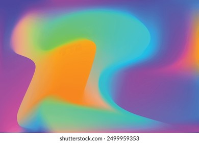 Impresionante fondo abstracto con un gradiente fluido de colores vibrantes que se mezclan sin problemas entre sí. 