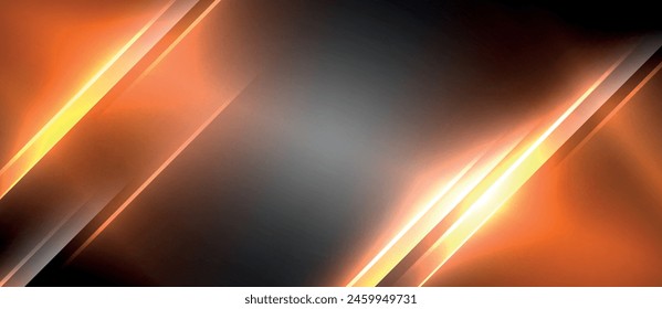 A stunning abstract background in shades of brown, amber, and orange with glowing automotive lighting effects. The design features lens flare and spacelike elements, creating a hot and dynamic event