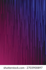 Impressionante fundo digital abstrato com linhas verticais em um vibrante gradiente roxo e azul. Perfeito para desenhos artísticos e apresentações modernas.
