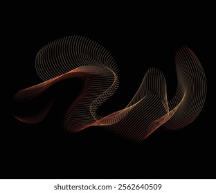 A stunning abstract gradient line
