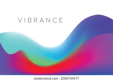 Stunning abstract image features a fluid gradient of vibrant colors blending seamlessly into each other. Gradient Vibrant color background. 
