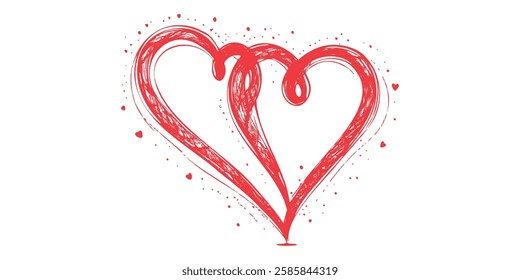 Stunning abstract red heart with soft brush strokes and gradient effect, embodying love and warmth. Ideal for Valentine’s Day, romantic cards, wedding invitations, and artistic expressions of affectio