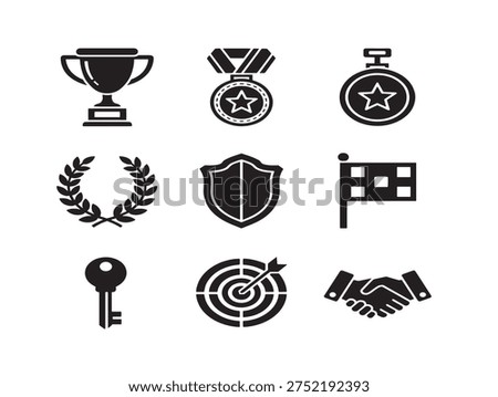 Stunning Achievement Dashboard Progress Tracking Icon Collection