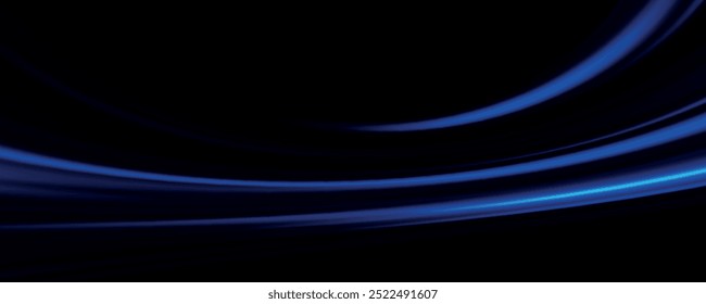 Stunning aerial view of illuminated highway light trails at night, showcasing dynamic movement and urban landscape.