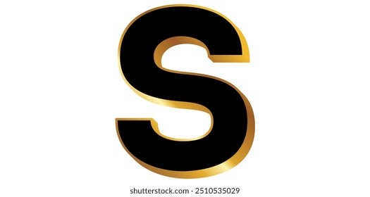 Stunning Alphabet S Isolated On White Background, 3D Alphabet S Vector Illustration.