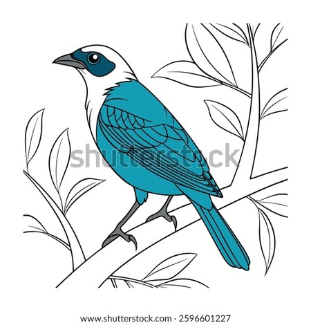 Stunning Andean Teal Design. Concept of Bird Design.