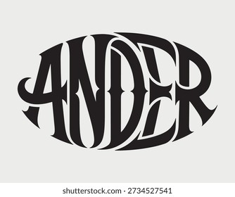 Stunning Ander logo in elegant black and white typography