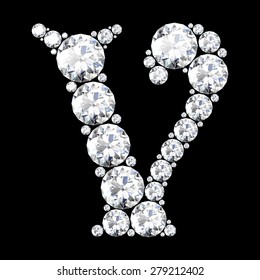A stunning beautiful V set in diamonds
