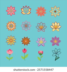 A stunning blooming flower vector illustration perfect for digital designs, prints, and decor. This elegant and versatile artwork adds a touch of beauty and charm to any creative project.