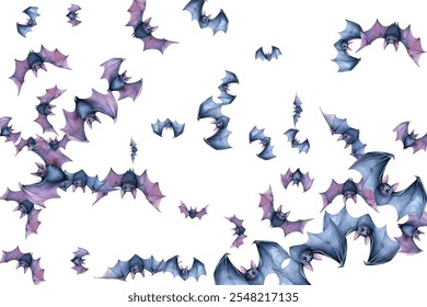 Stunning  butterflies in flight, blending blue and purple hues. Ideal for nature-themed designs, invites, and artistic projects. Bring elegance and whimsy to any creation.