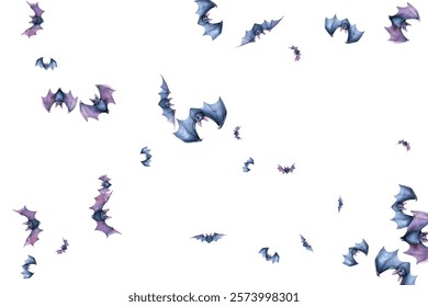 Stunning  butterflies in flight, blending blue and purple hues. Ideal for nature-themed designs, invites, and artistic projects. Bring elegance and whimsy to any creation.