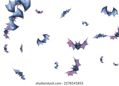 Stunning  butterflies in flight, blending blue and purple hues. Ideal for nature-themed designs, invites, and artistic projects. Bring elegance and whimsy to any creation.