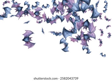 Stunning  butterflies in flight, blending blue and purple hues. Ideal for nature-themed designs, invites, and artistic projects. Bring elegance and whimsy to any creation.