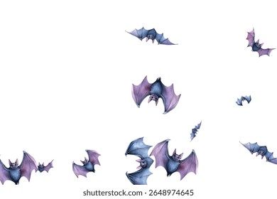 Stunning  butterflies in flight, blending blue and purple hues. Ideal for nature-themed designs, invites, and artistic projects. Bring elegance and whimsy to any creation.