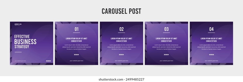 Stunning Carousel Post Template, Editable Social Media Layout Design, business Carousel Post