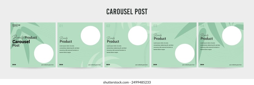 Stunning Carousel Post Template, Editable Social Media Layout Design, business Carousel Post