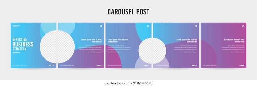 Stunning Carousel Post Template, Editable Social Media Layout Design, business Carousel Post