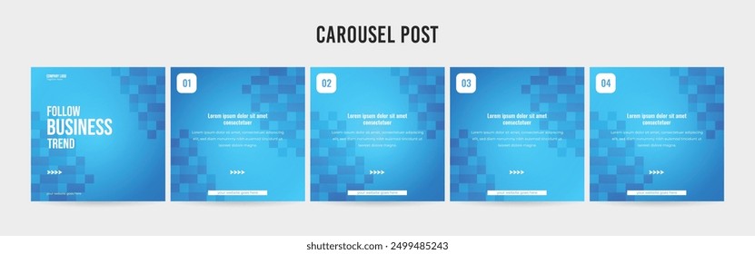 Stunning Carousel Post Template, Editable Social Media Layout Design, business Carousel Post
