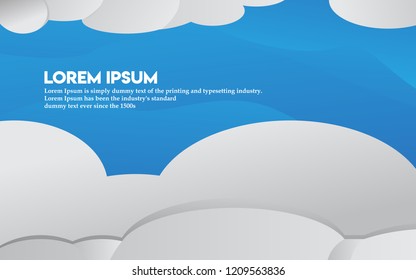 stunning cloud background illustration