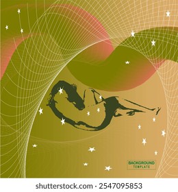 A stunning collection of abstract cosmic designs showcasing flowing grids, starry skies and dynamic curves, blending futuristic patterns with vibrant gradients, evoking beauty.