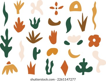Eine beeindruckende Sammlung abstrakter Formen, inspiriert von der Schönheit der Natur. Perfekt für Grafikdesign, digitale Kunst und Branding-Projekte.